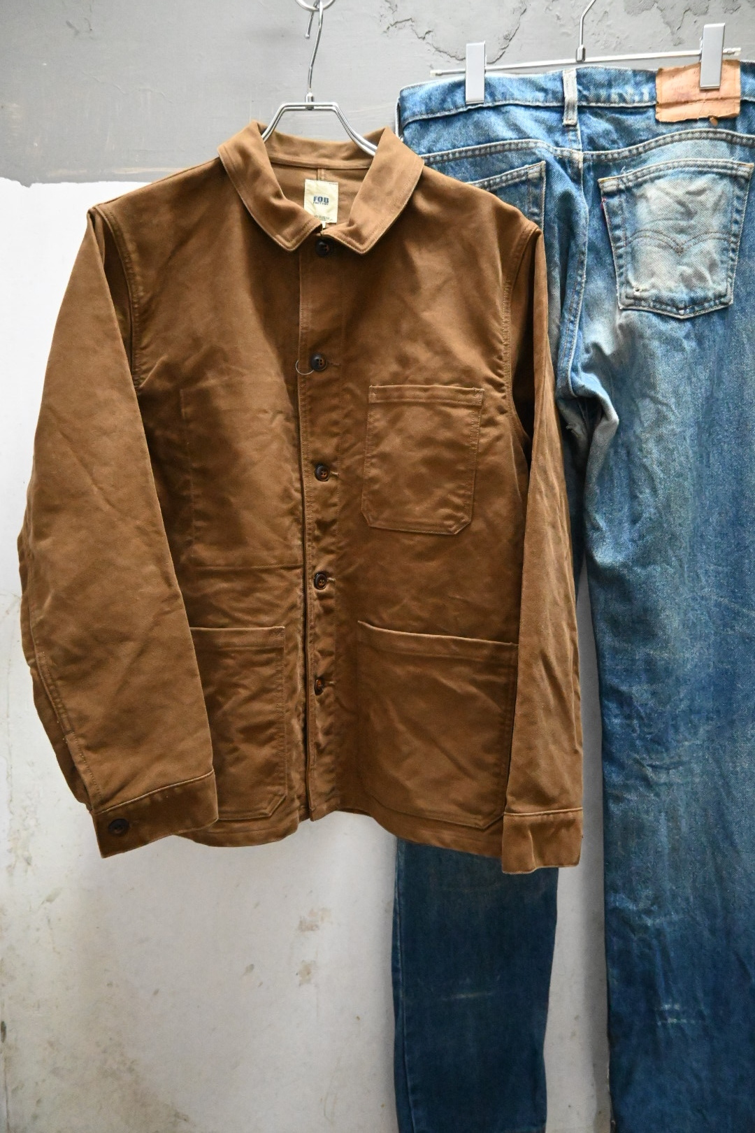 FOB FACTORY Moleskin Jacket Made in Japan Deadstock *One Wash