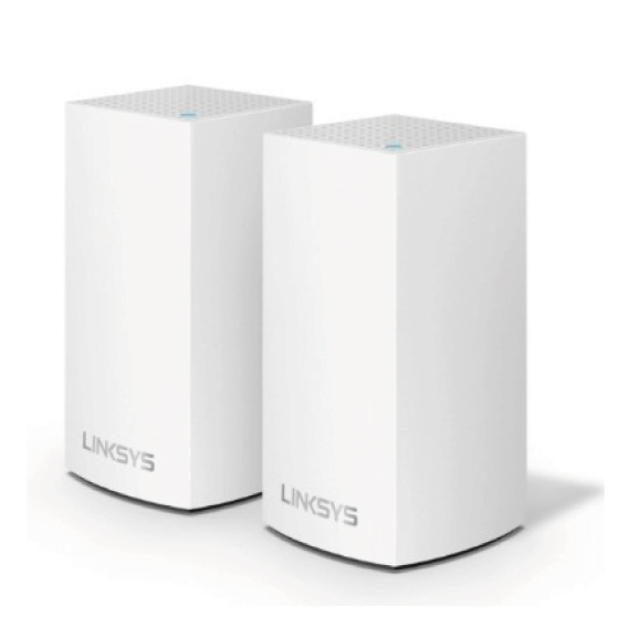 Linksys WHW0102 AC2600 雙頻 Velop Mesh WiFi 系統 路由器 (2件裝) 白色