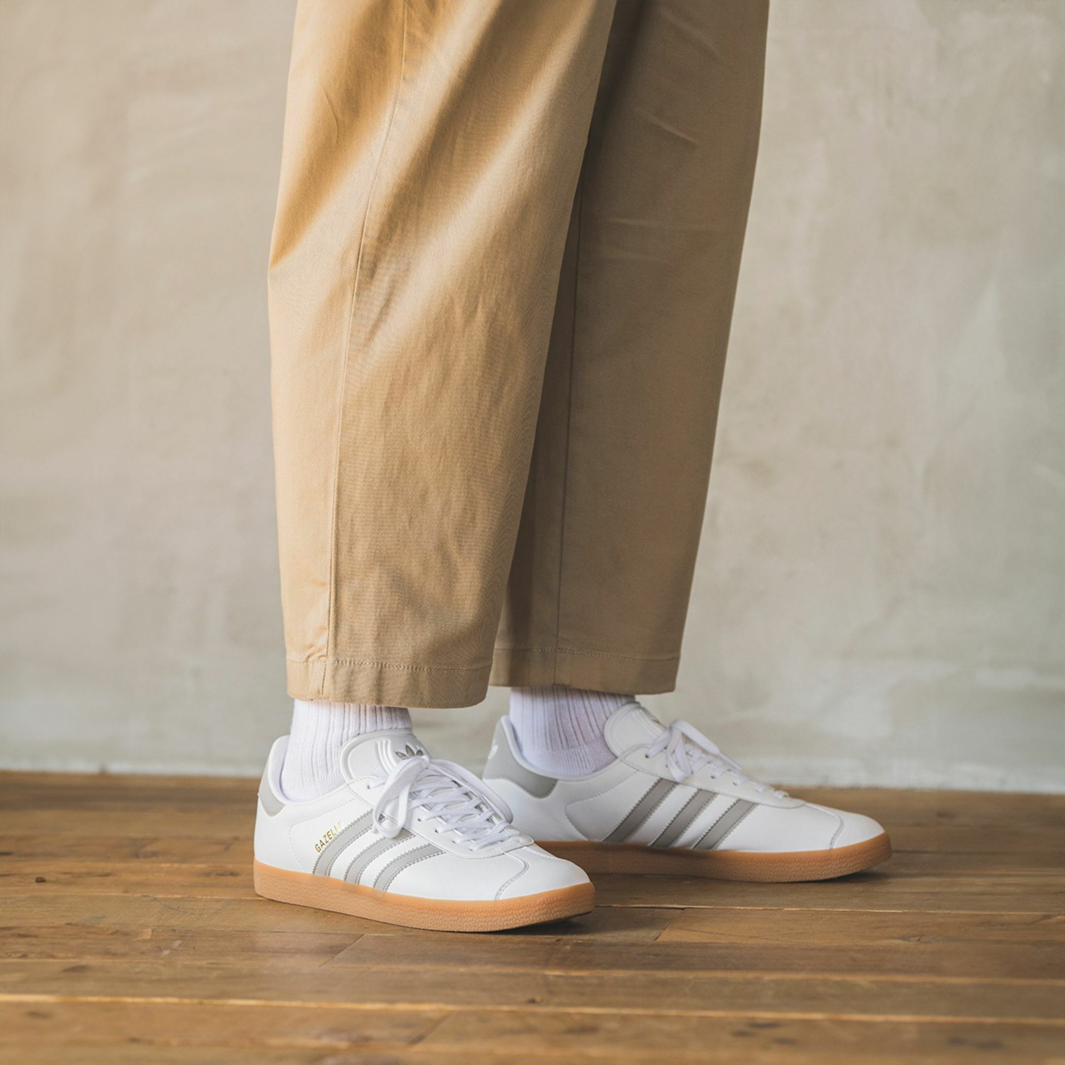 NICEDAY 代購 Adidas Originals Gazelle 白灰 膠底 男女尺寸 IG3508