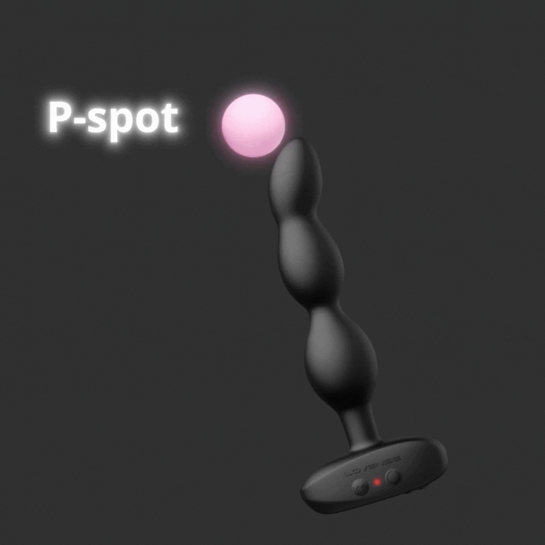 LOVENSE Ridge 後庭震動+扭動串珠 - 黑色