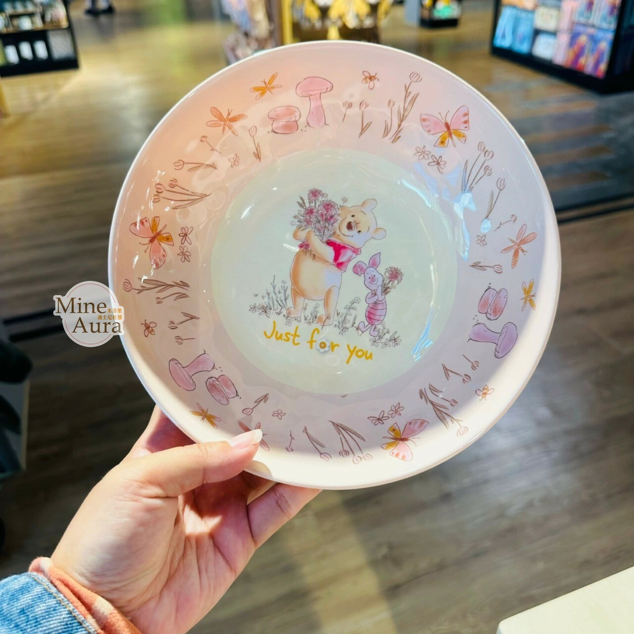 小熊維尼 Winnie the Pooh 與好友們 圖案 樹脂 M號 碗 廚房用品 -上海迪士尼樂園