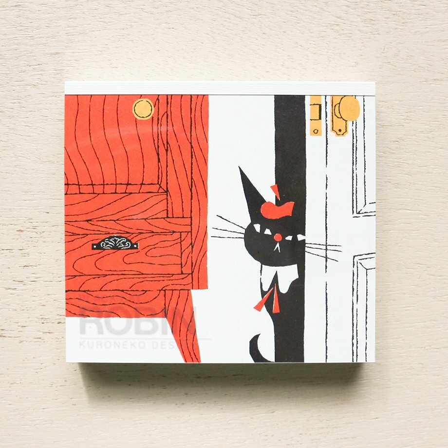 日本 表現社 插畫家 kuroneko 黒ねこ意匠 塊狀 備忘錄 便條紙 (B)