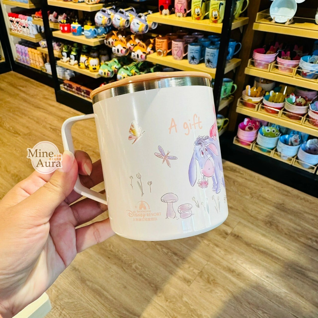 小熊維尼 Winnie the Pooh 與好友們 圖案 不鏽鋼 水杯 -上海迪士尼樂園