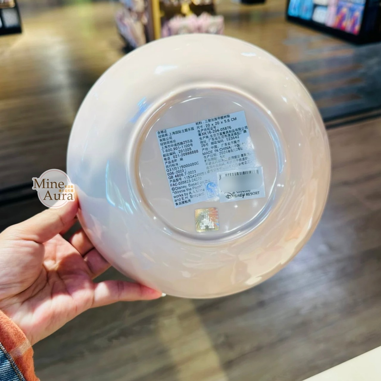 小熊維尼 Winnie the Pooh 與好友們 圖案 樹脂 M號 碗 廚房用品 -上海迪士尼樂園