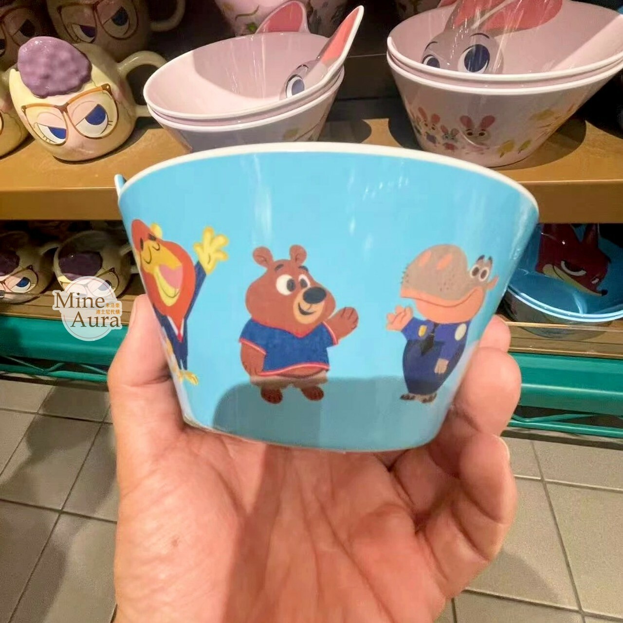 胡尼克 Nick 兒童 餐具 造型碗 動物方城市 Zootopia -上海迪士尼樂園