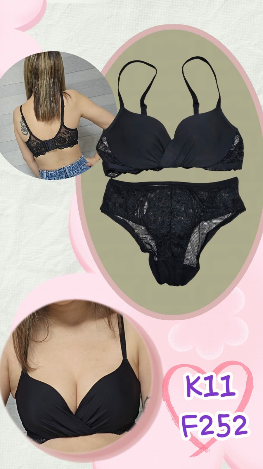 現貨清貨 n韓國連線 前扭紋集中型BAR套裝（K11 F252）【清貨貨品不設退換】