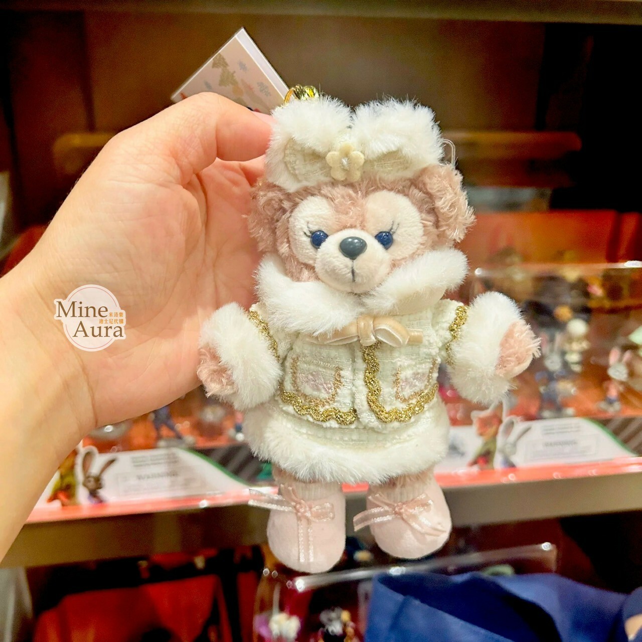 2024 冬日 達菲 Duffy 與好友們 雪莉玫 ShellieMay 鑰匙圈 吊飾 -上海迪士尼樂園