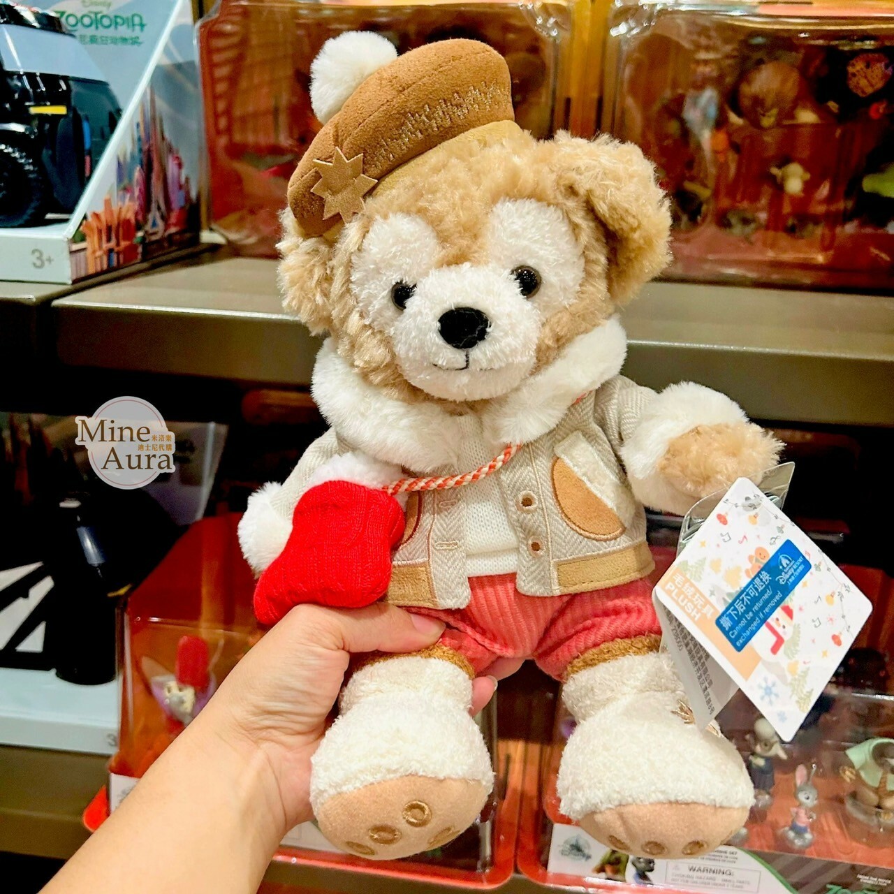 2024 冬日 達菲 Duffy 與好友們 達菲 Duffy SS號 娃娃 玩偶 -上海迪士尼樂園