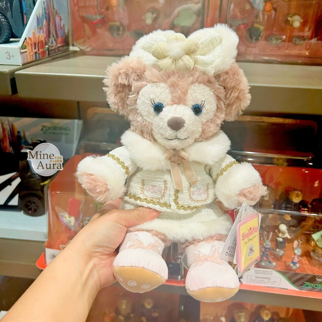 2024 冬日 達菲 Duffy 與好友們 雪莉玫 ShellieMay SS號 娃娃 玩偶 -上海迪士尼樂園