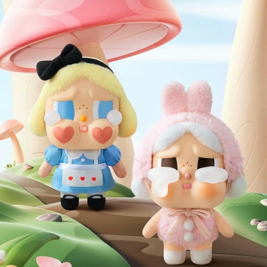 POP MART 泡泡瑪特 CRYBABY 哭娃 眼淚工廠 搪膠毛絨 吊飾 盲選盒 盲盒 -泡泡瑪特城市樂園