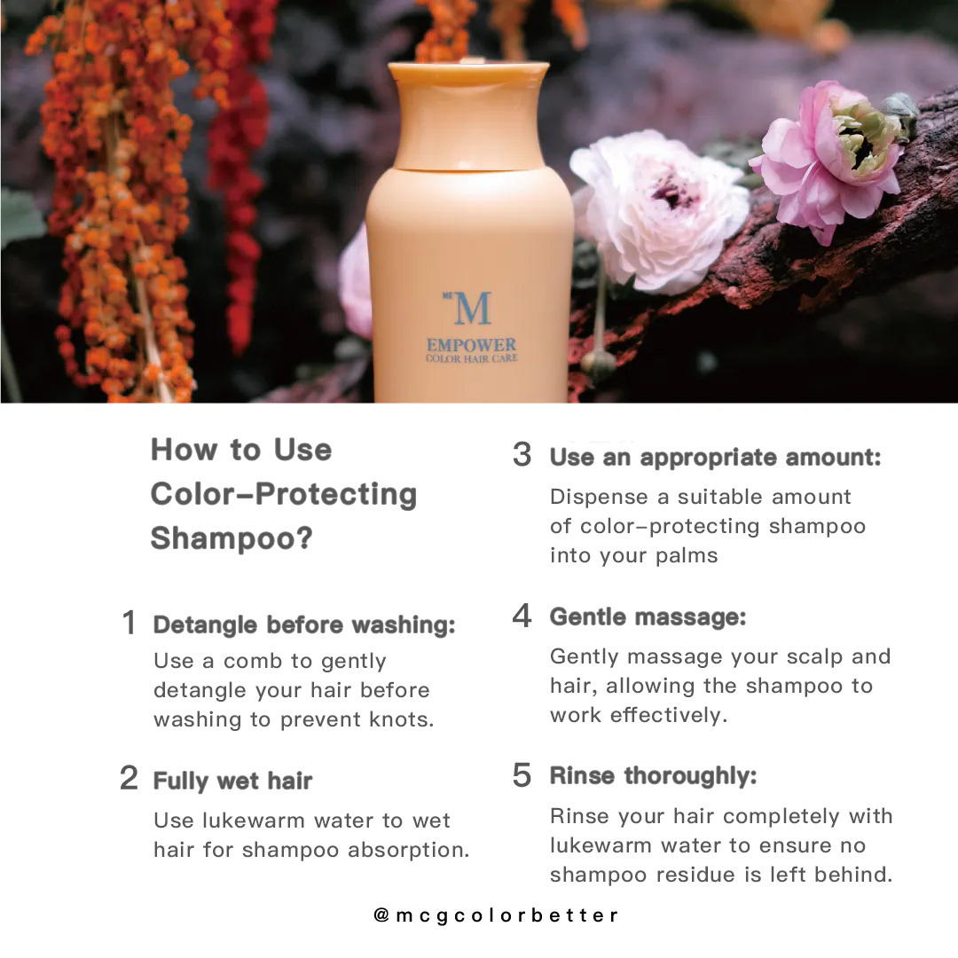 How to use color-protecting shampoo properly