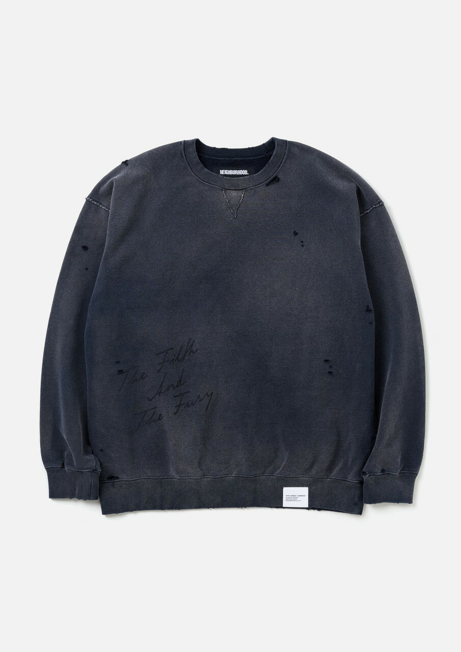 NEIGHBORHOOD FW24 SAVAGE SWEAT SHIRT LS | BLACK