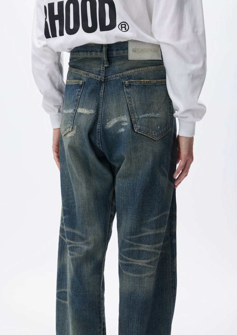 パンツ NEIGHBORHOOD SAVAGE DENIM DP BASIC PANTS Neighborhood Savage Denim DP Basic Pants Black Men's - SS23 - US
