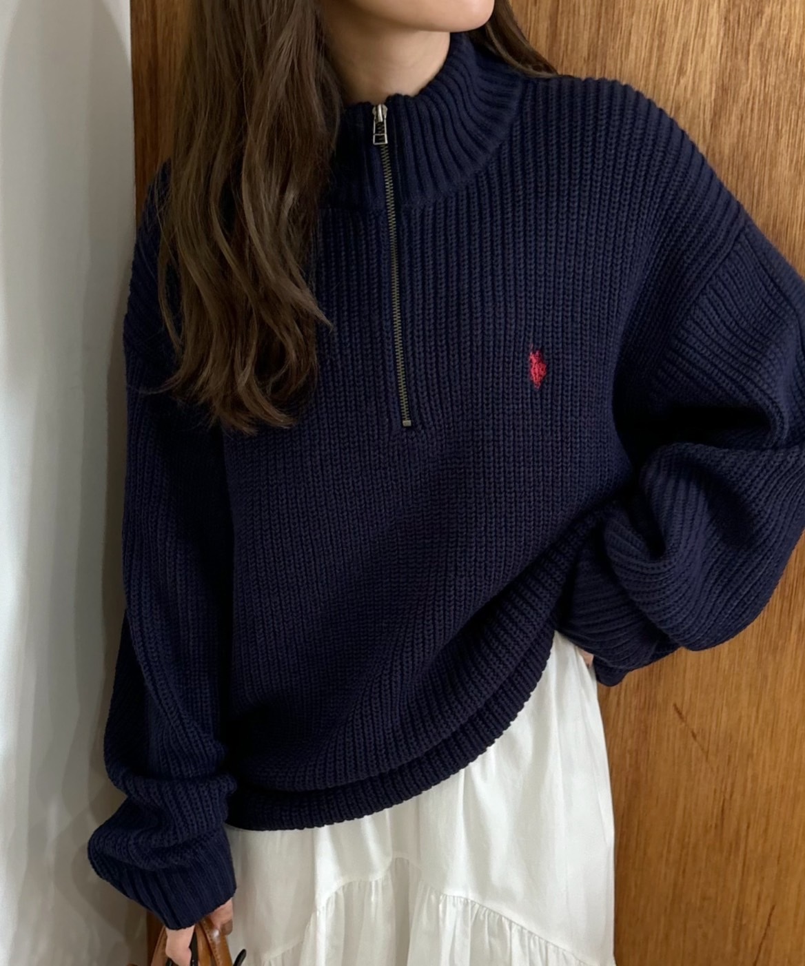 KTQ STORE ‧ U.S. POLO ASSN. 日本限定 半拉鍊針織上衣