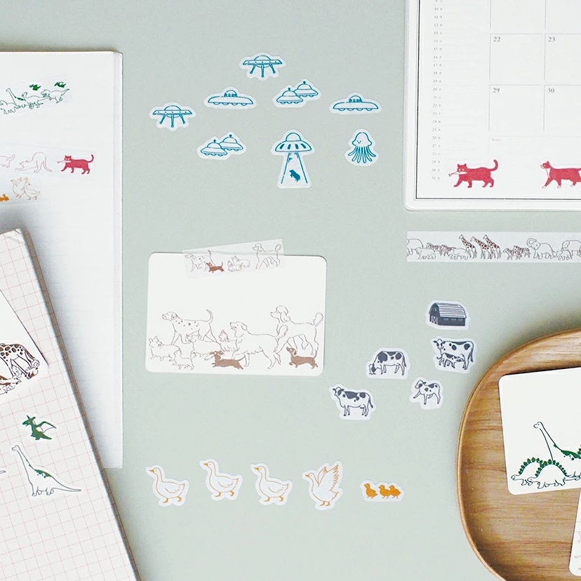 El commun Matoka Washi Sticker Pack－ah la la Series