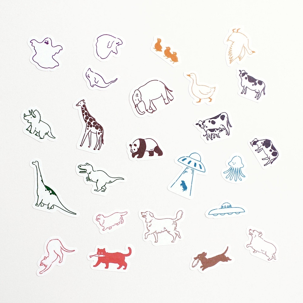 El commun Matoka Washi Sticker Pack－ah la la Series