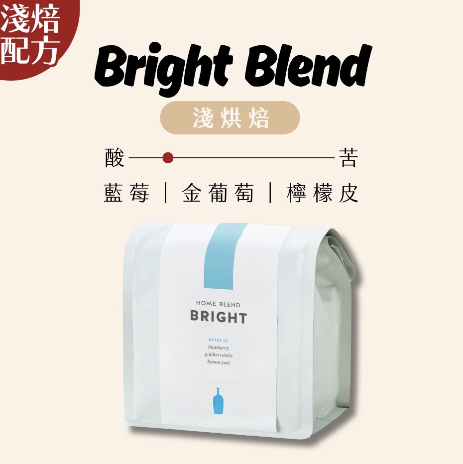 【即將抵台】𝗕𝗹𝘂𝗲 𝗕𝗼𝘁𝘁𝗹𝗲 Bright Blend咖啡豆