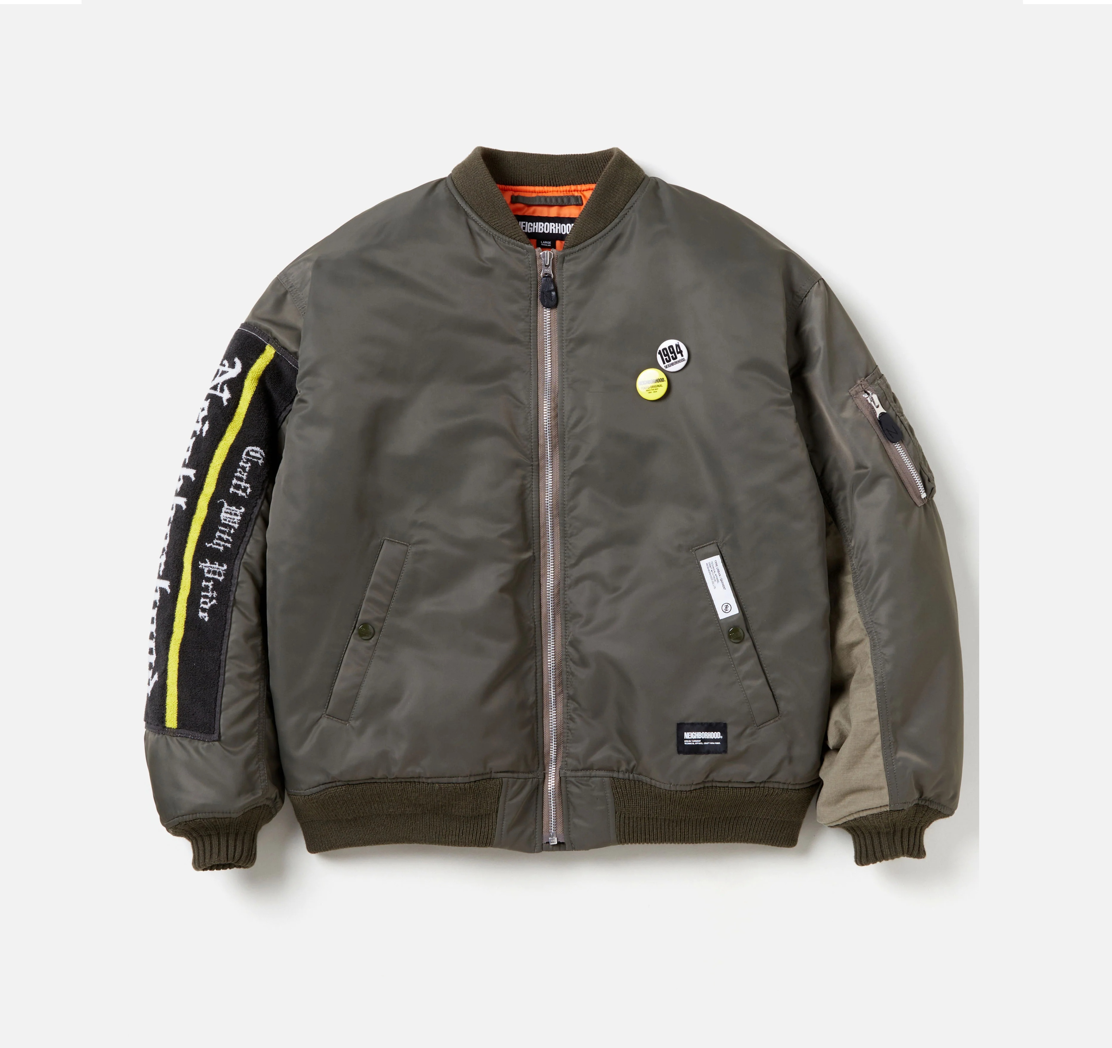 NEIGHBORHOOD 2024 A/W MA-1 FLIGHT JACKET MOD - OLIVE PRE ORDER ITEM (預訂中)