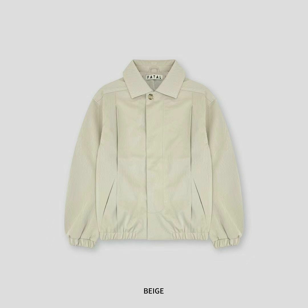 反領合成皮褸 FATAL-027JK