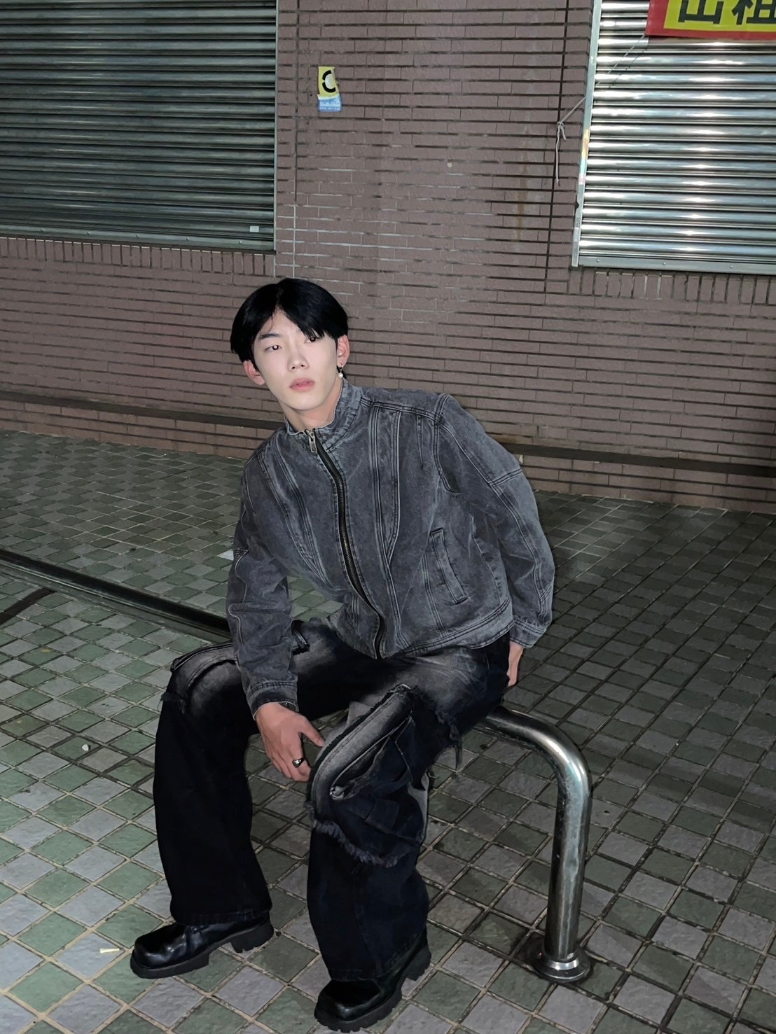 (GOAL) 分割 飛邊 牛仔 夾克 EVO E26195