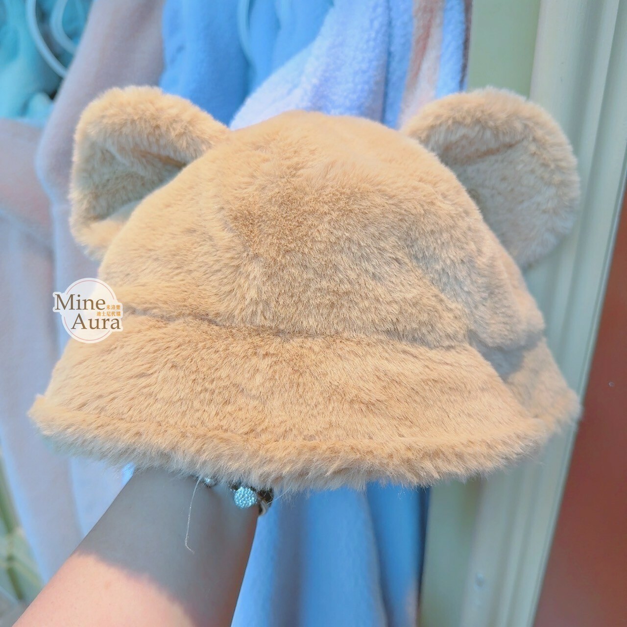 Dreamy afternoon 系列 米奇 Mickey 立體耳朵 絨毛 漁夫帽 帽子 -香港迪士尼樂園