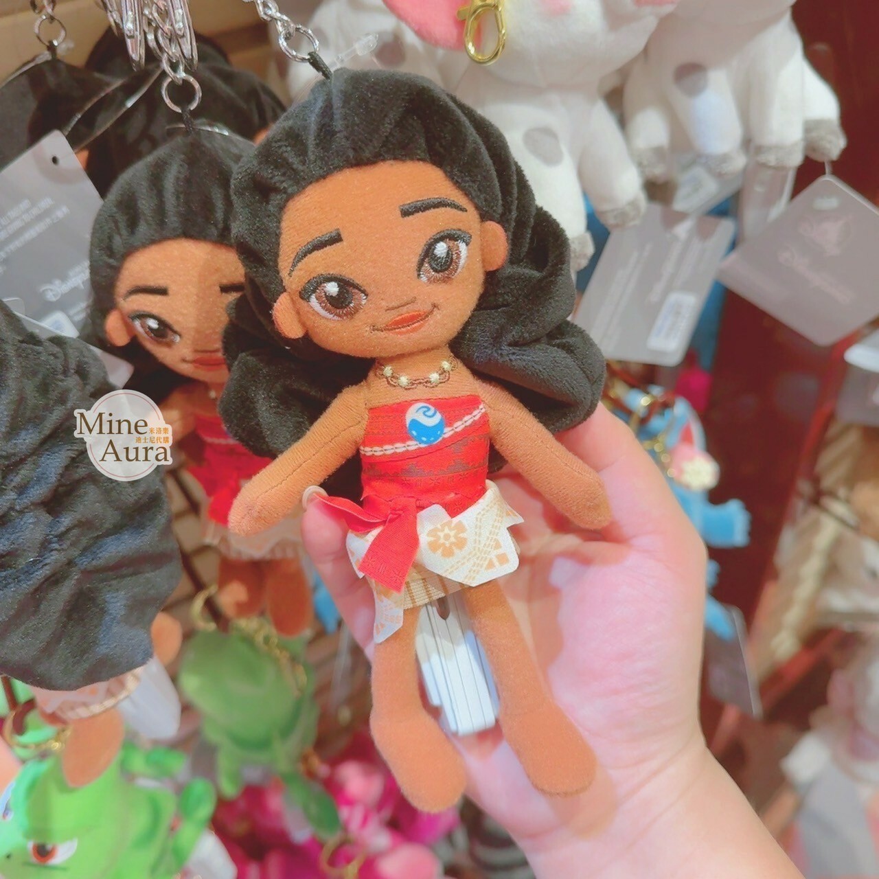 莫娜 Moana 絨毛 鑰匙圈 吊飾 海洋奇緣 Moana -香港迪士尼樂園
