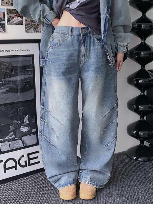 洗水鬆身牛仔褲 Seeot-022P