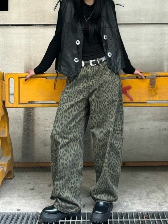 豹紋鬆身褲 Seeot-024P