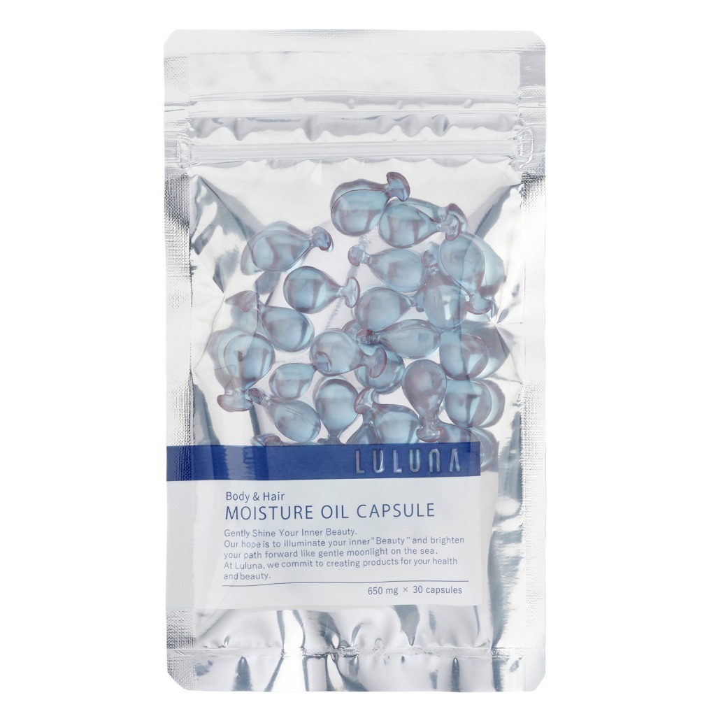 日本 LULUNA MOISTURE OILCAPSULE 保濕油膠囊 (650mg x 30粒) (EXP:2026.07)
