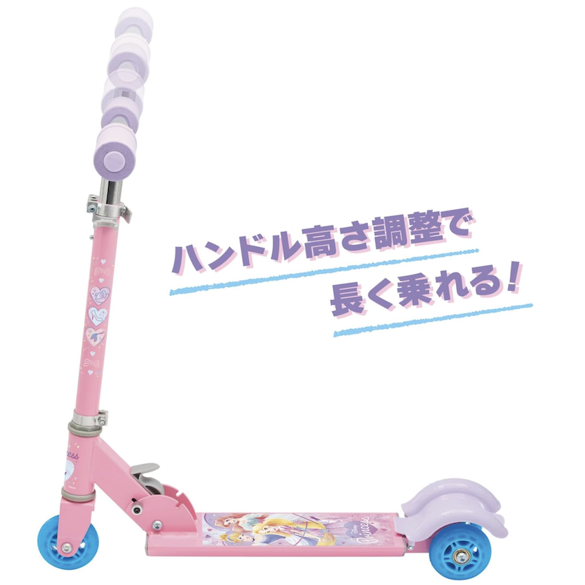 日本 Ides 可摺合滑板車 - Disney Princess