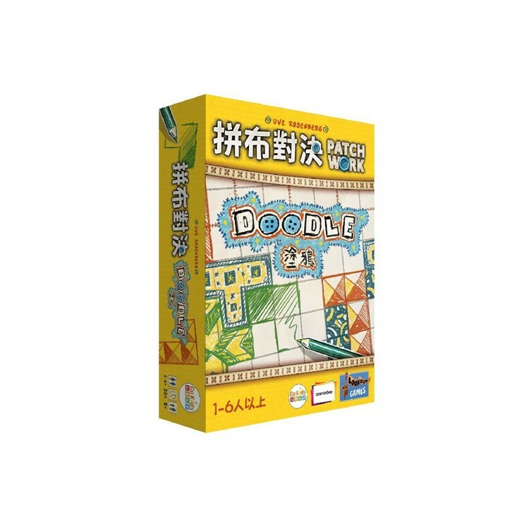 拼布對決：塗鴉 中文版桌遊 適合8歲以上 PATCHWORK DOODLE