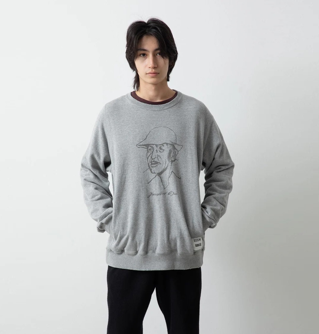 NONNATIVE x UNDERCOVER MONK CREW PULLOVER COTTON SWEAT “OZU” - GREY PRE ORDER ITEM (預訂中)