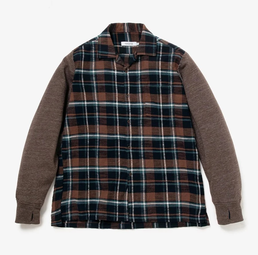 NONNATIVE 2024 A/W VOYAGER SHIRT COTTON SLUB FLANNEL CHECK - PRE ORDER ITEM (預訂中)