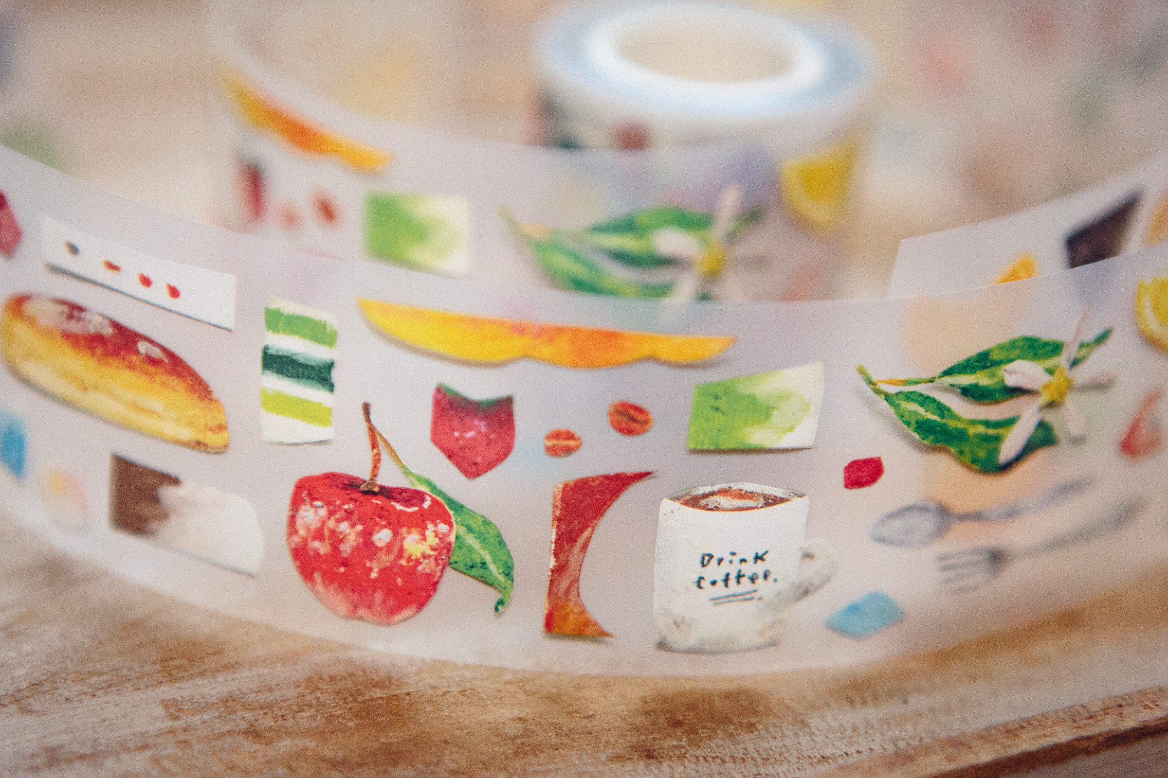 OURS 森林好朋友｜Paper Craft - Eat Something PET 膠帶