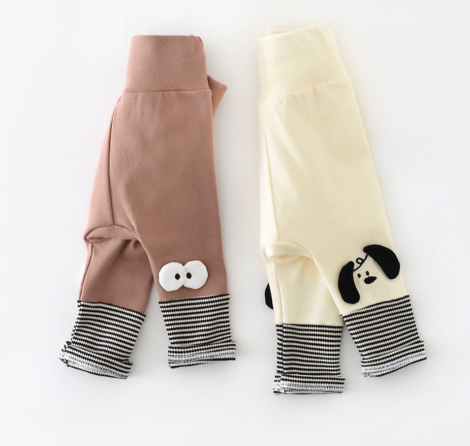 可愛立體造型護肚高腰打底褲