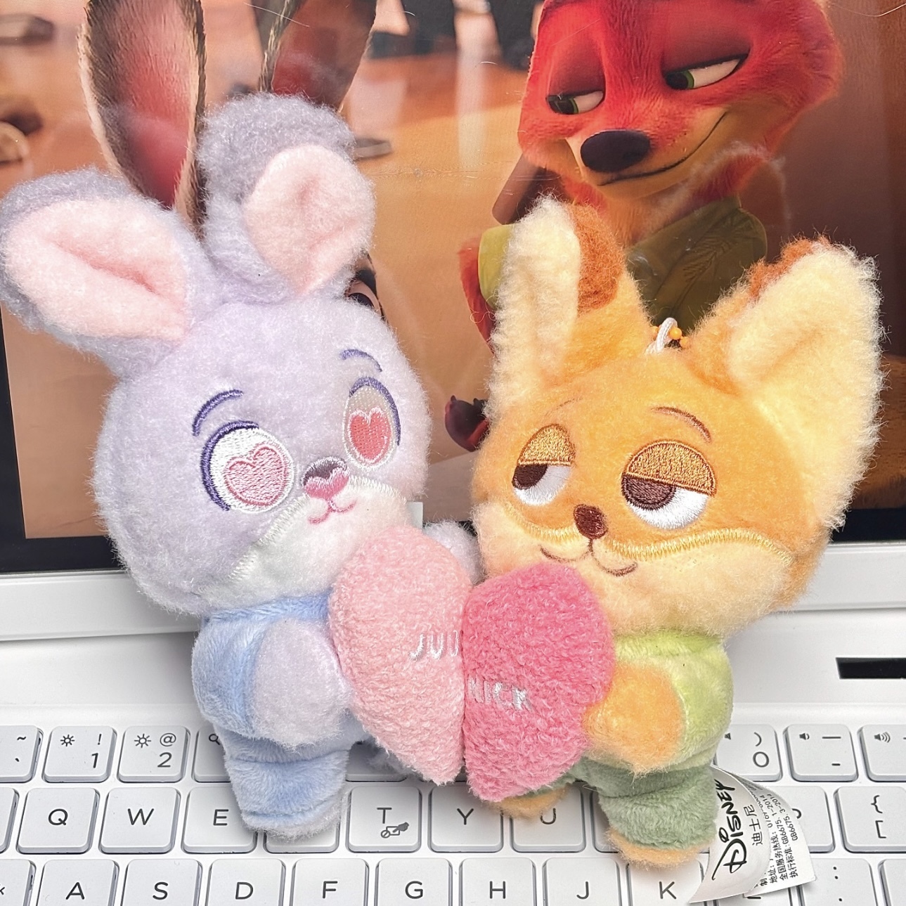 動物方城市 哈茱蒂 尼克 磁吸吊飾 情侶款 一組 10CM高/預購