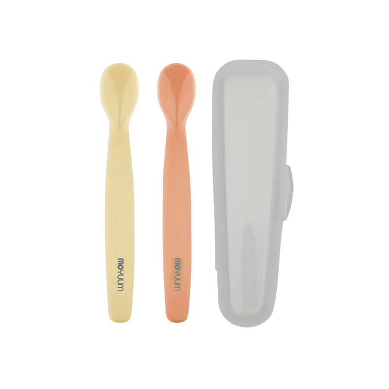 MOYUUM 韓國 白金矽膠兒童湯匙 (2入組)