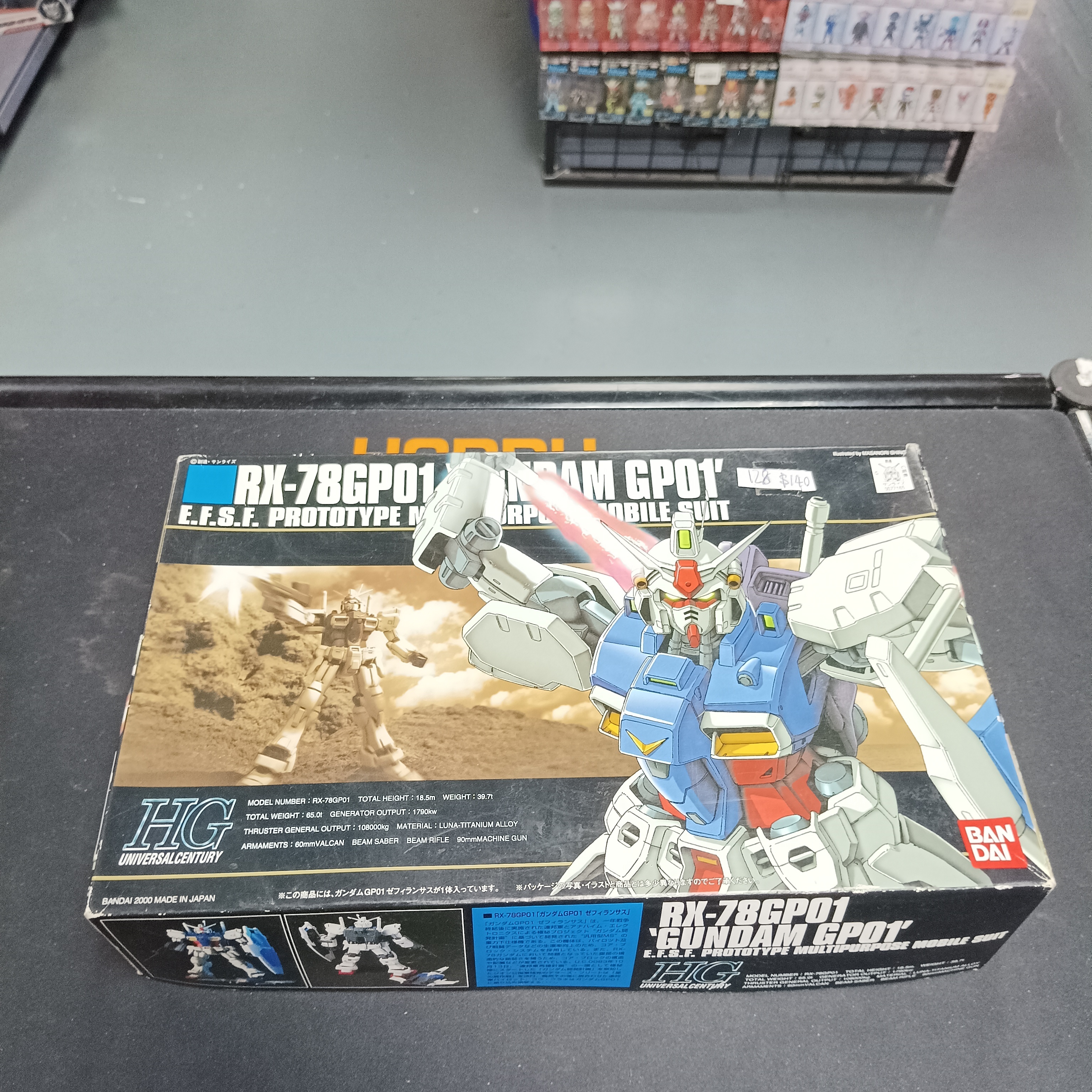 寄賣-128 BANDAI GUNDAM HG  013 1/144 RX-78GP01 GUNDAM GP01