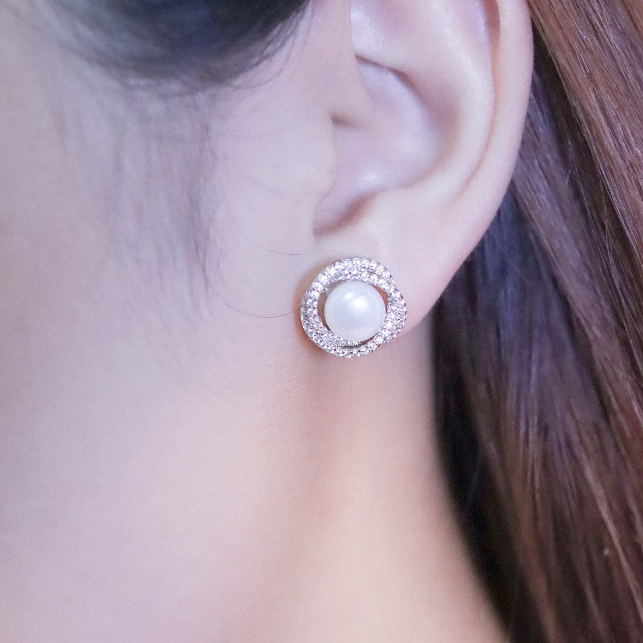 | 9259 Silver・White Gold・Pearl | Value As Usual Earrings | EA0865 |