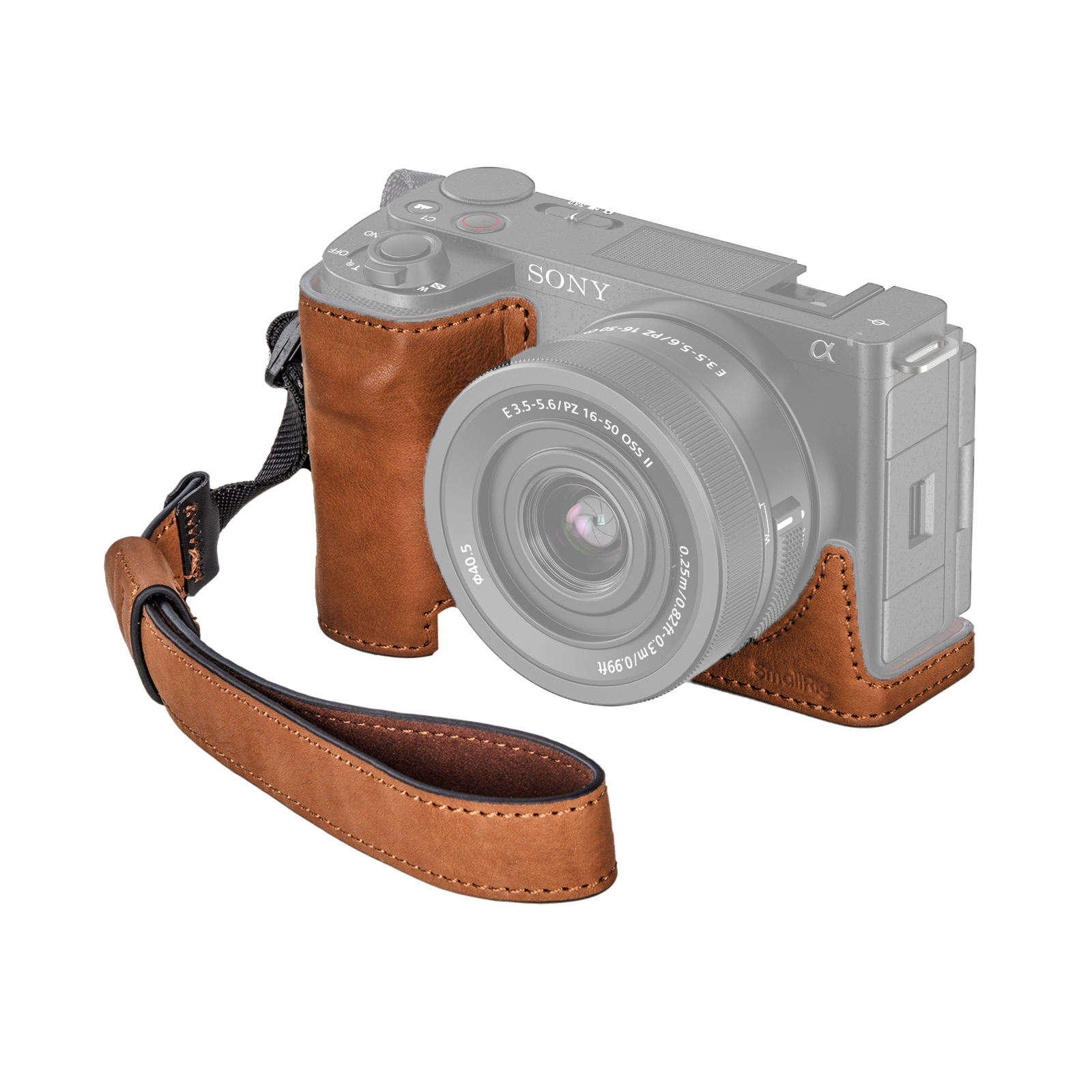 SmallRig 4889 Sony ZV-E10 Brown Leather Case - Rainbow