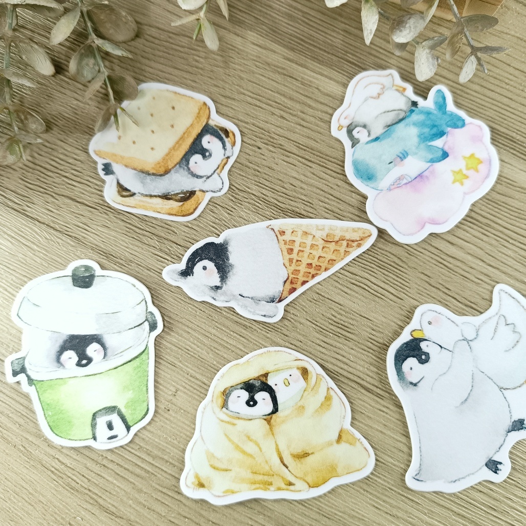 Mcat大薯貓．小企鵝與鴨鴨 防水大貼紙<店面限定/網購請先私訊詢問款式庫存>