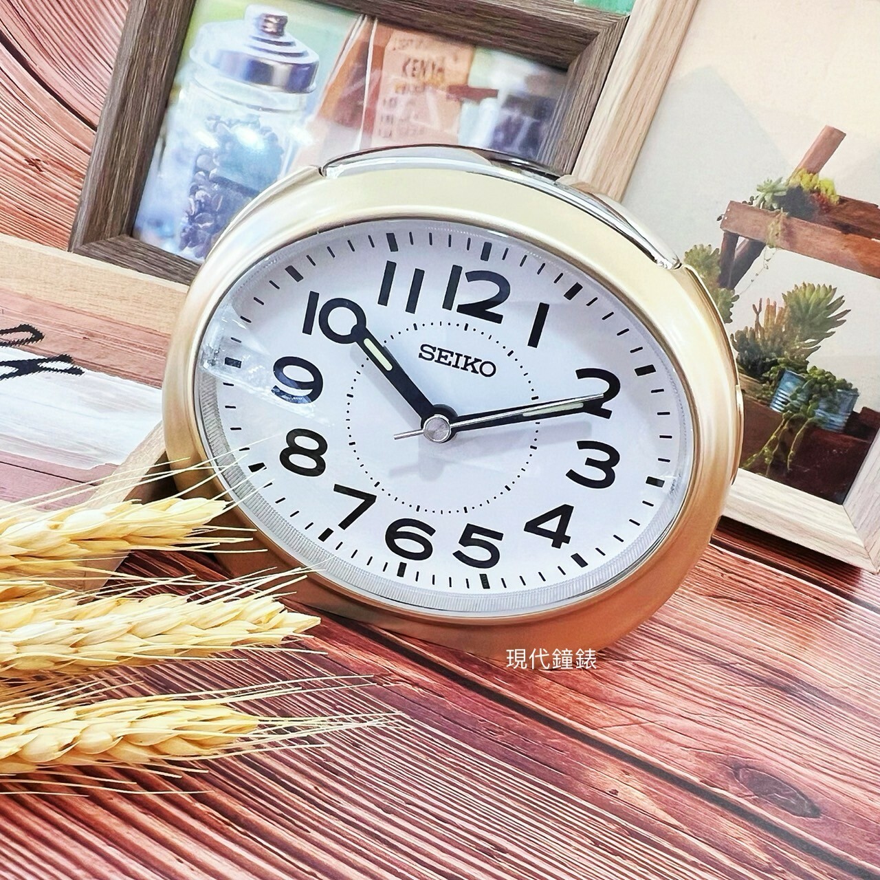 【SEIKO 精工】滑動式靜音秒針大數字防貪睡鬧鐘 QHE193G 8.8 x 11.2CM 現代鐘錶