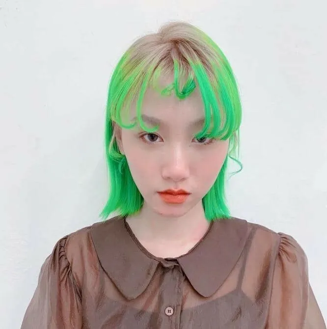 Hairstylist Nisa’s Creative Hair Color Creation – Green