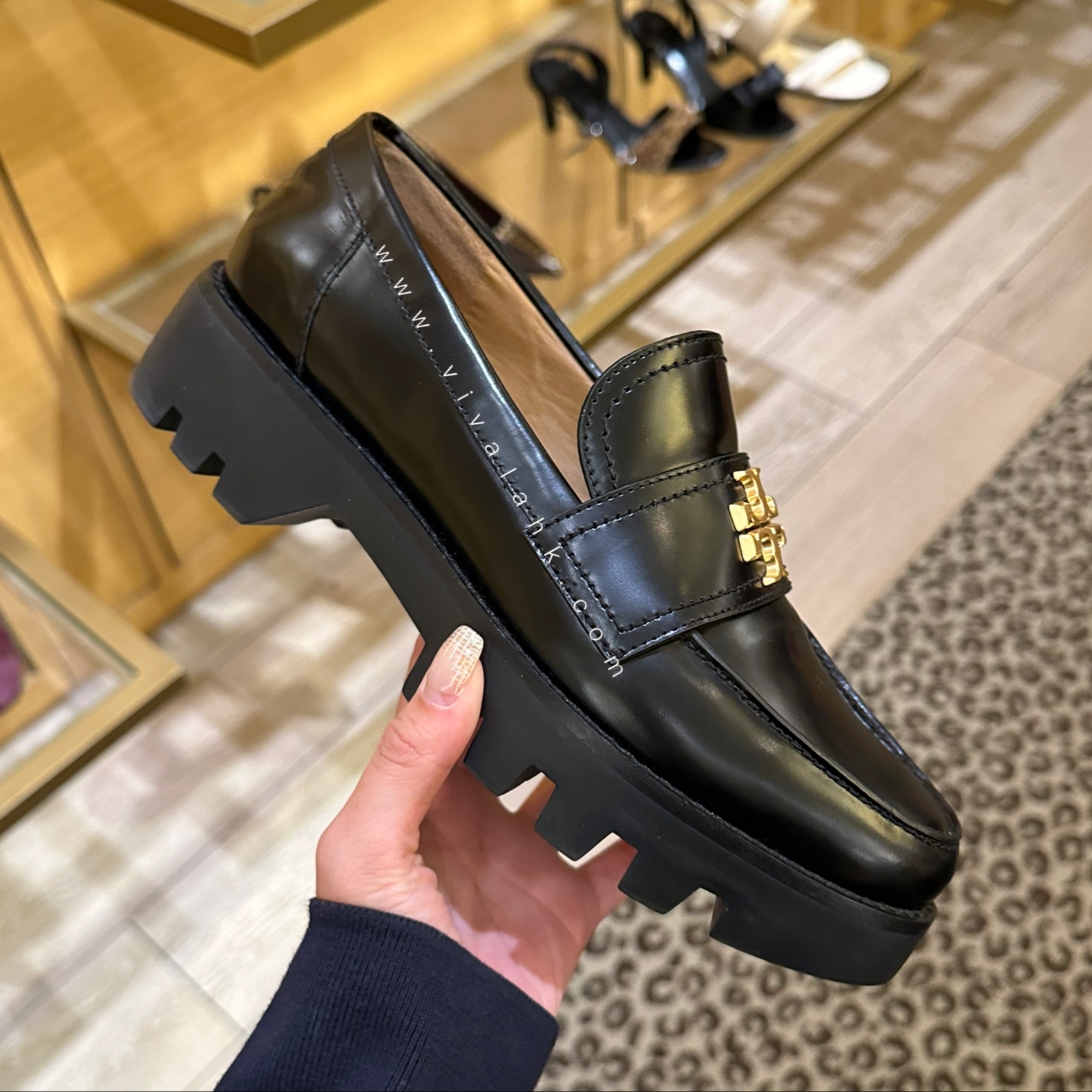 Tory Burch - Mini Everly 厚底皮鞋 (137744)