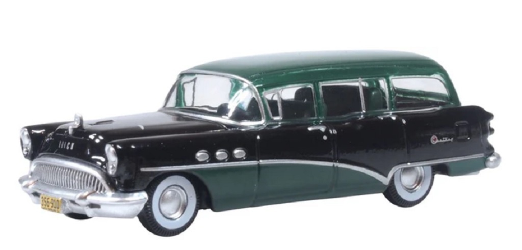 Oxford 87BCE54002 HO規 別克世紀旅行車.黑綠