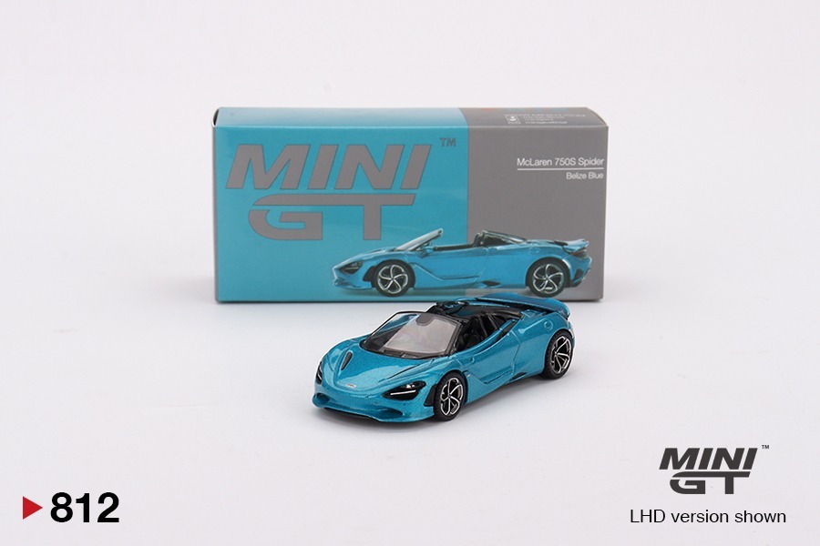Mini GT 1/64 McLaren 麥拿倫 750S Spider Belize Blue 左軚版