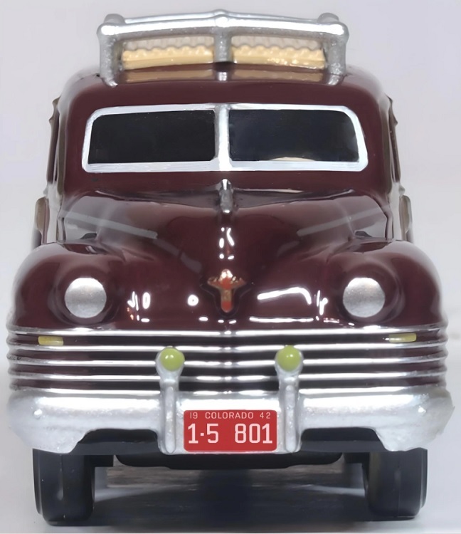 Oxford 87CB42001 HO規 伍迪旅行車 1942 年富豪栗色