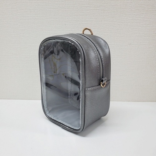 4900459562479預訂 2024/12月 『推し活グッズ』見せぬいポーチM+ シルバーブラック⚠️⚠️不包公仔🧸