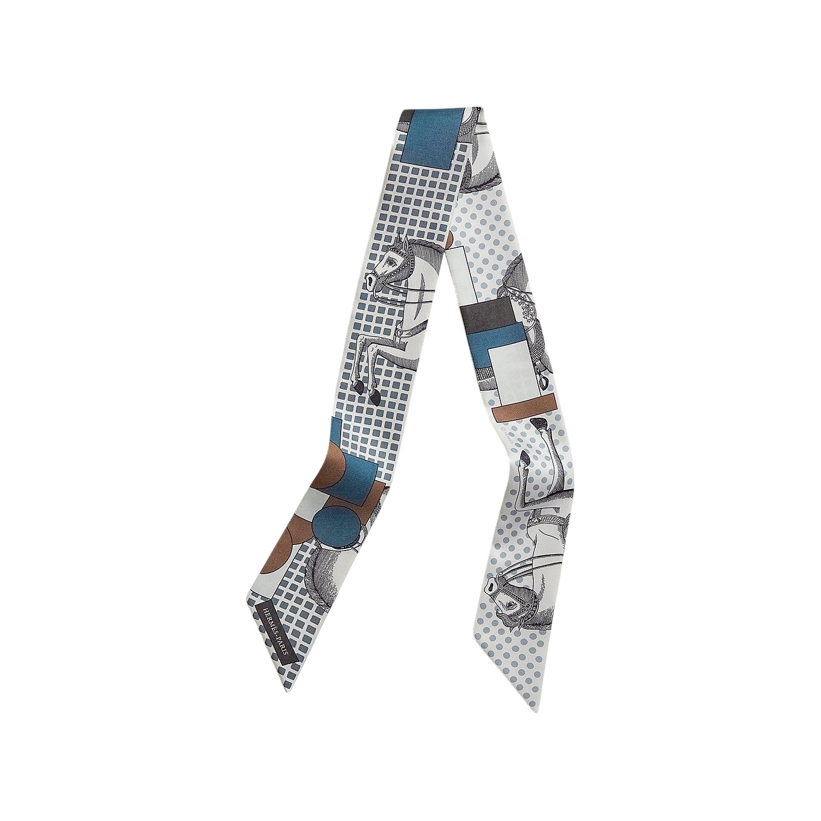 全新HERMES TWILLY 藍/白/灰H062340S 06 #BRAND NEW #香榭站正品