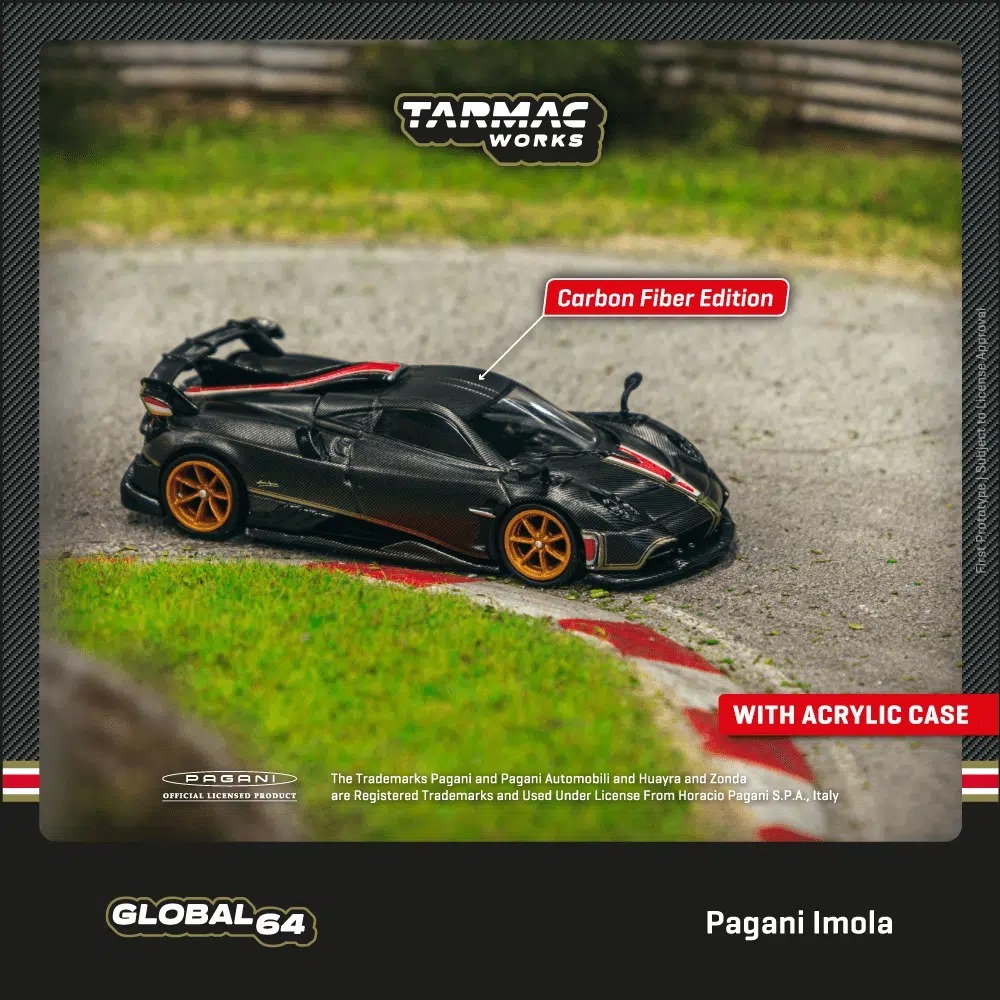 Tarmac Works Pagani帕加尼 Imola Matt Black Carbon Fiber